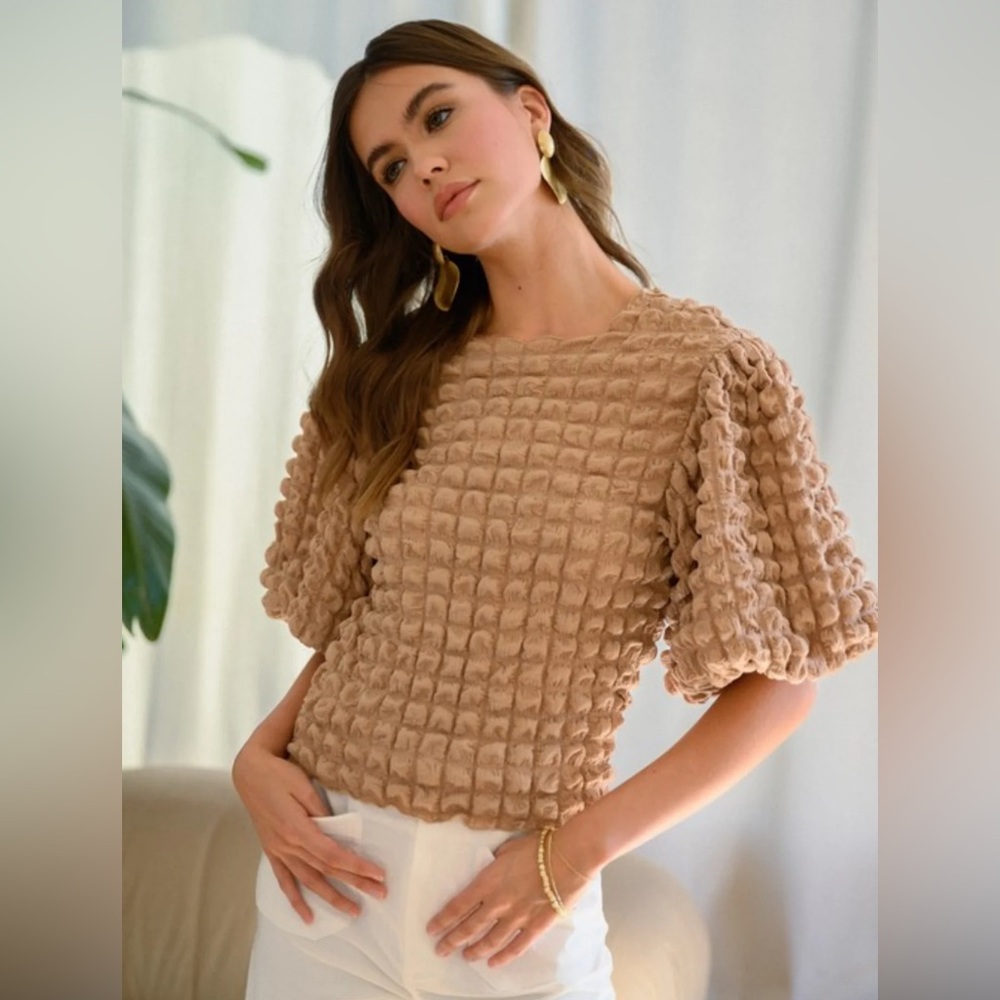 Bohme Textured Tan Top